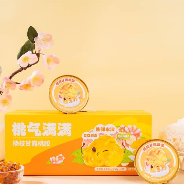 Buy ODM Mango Pomelo Sago White Snow Fungus Peach Gum Dessert Portable Gift Box at wholesale prices