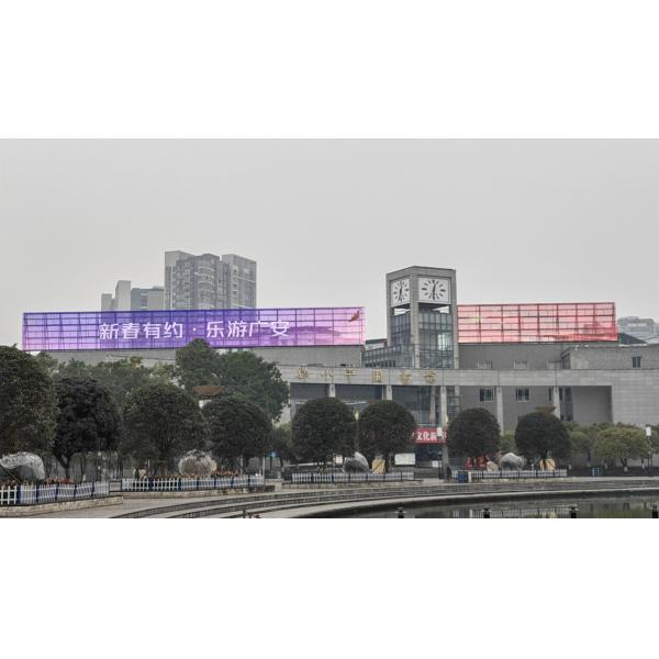 High Definition IP67 Led Grid Display 1R1G1B Led Grid Panel For Landmark Buildings
