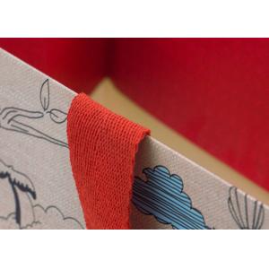 Foldable Custom Paper Shopping Bags For Clothes Special Rope OEM Service