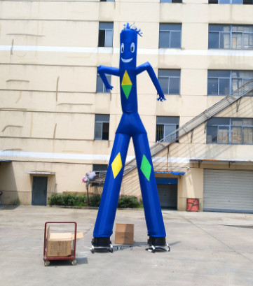 Factory production single leg dance star inflatable model, double dance star air model dancer, Christmas opening inflata