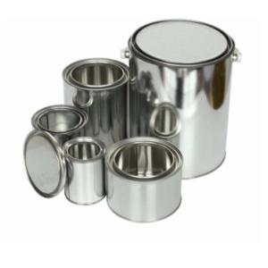 Cylindrical 1 Gallon Metal Paint Can Lids CMYK ISO9001