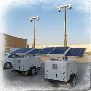 7M Alumium Telescopic Mast 800W Led Light Tower