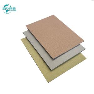 Fireproof Brushed ACP With ISO14001 Certification And B1 Fire Rating