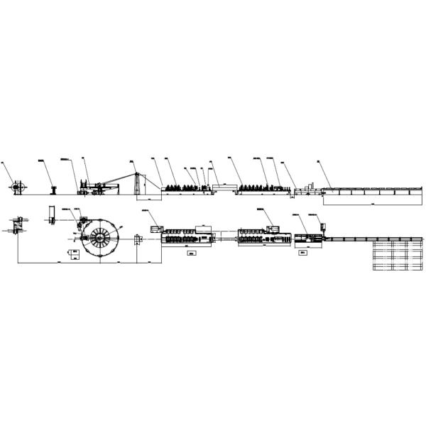 Thickness 4mm Low Alloy Steel Erw Tube Mill For 50mm Dia