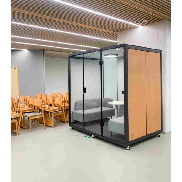 4-6 Person 2210*2188*2288mm Confidential Office Pod Acoustic Meeting Pods For Business 100-240V