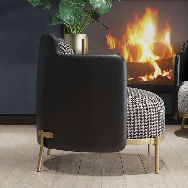 Eco Friendly Wood And Fabric Dining Chairs For Cafes / Bar / Meeting Room