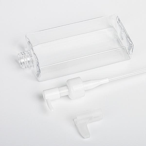 Clear Empty Round Body Lotion Cosmetics Packaging Containers Plastic Pump Facial Cleansing Oil Bottl