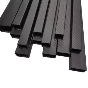 Rigid, Durable & Precision-Made Square Carbon Fiber Tube, Roll Wrapped or