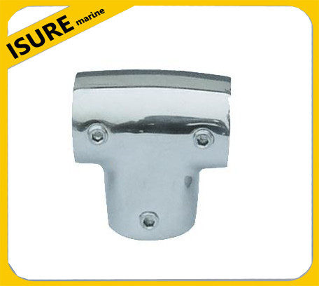 Boat Hand Rail Fitting 90 Degree 1" Tee Marine Polished 316 Stainless Steel