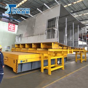China Trackless Transfer Cart For High Frequency And Curved Tracks Anti Explosion on sale