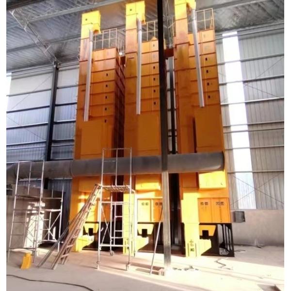 120 Tons Batch Type Low Temperature Circulating Rice Paddy Grain Dryer With Husk