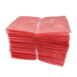 Red ESD Bubble Bag Anti Static Double Sided