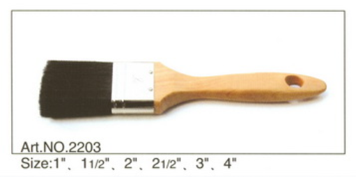 Wooden handle pure natural bristle Chinese bristle synthetic mix paint brush No.2203