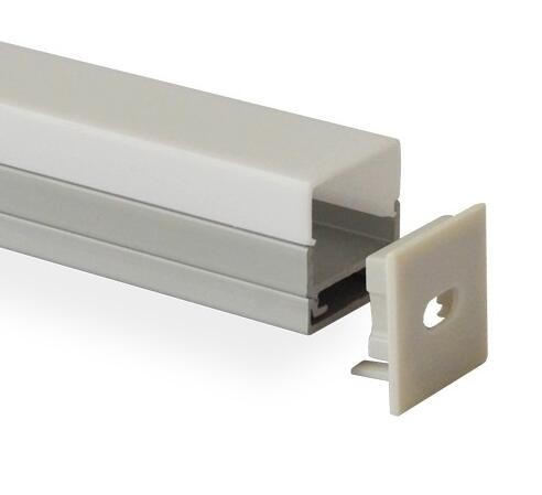 Anodized Finished LED Aluminum Profile For Shop / Kitchen / Home , OEM ODM