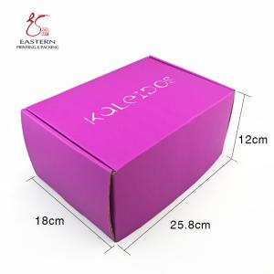 Double Sided Panton Color Printed Corrugated Box 12cm Height