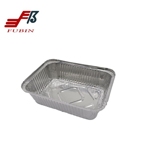 Buy 2100ml Rectangular Foil Trays Takeaway Aluminium Foil Packaging Box at wholesale prices