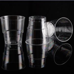 Customized 180ML Transparent Disposable PS Plastic Cups for Hot/Cold Drinks and