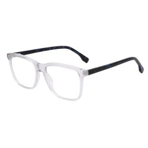 Unisex Square Acetate Eyeglasses , Clear Lens Eyewear Acrylic