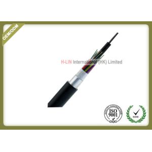 Outdoor Stranded Loose Tube Fiber Optic Cable GYTA Aluminum Polyethylene