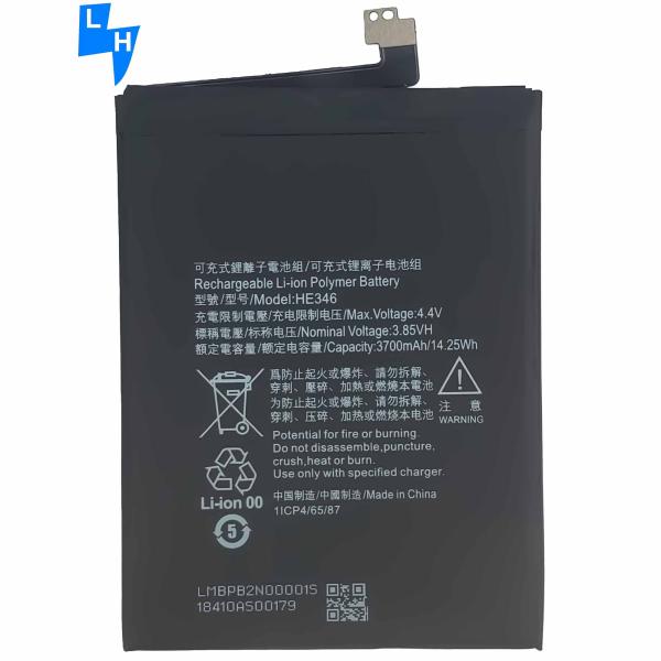 Black HE346 3700mAh Battery For Nokia 7 Plus 7P N7P HE 346 Batteries Bateria with A