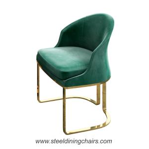 Furniture Restaurant 52CM 90CM Stainless Steel Dining Chairs