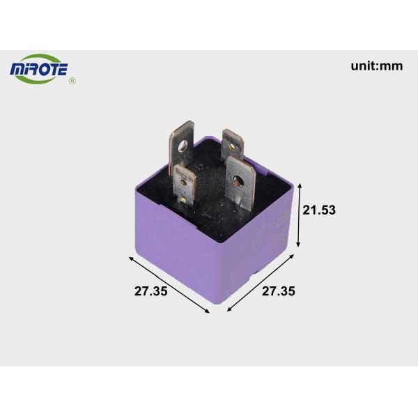 Purple cover 80 amp car relay, 24 volt relay 4 pin metal plate high power relayhigh power dc solid state relay