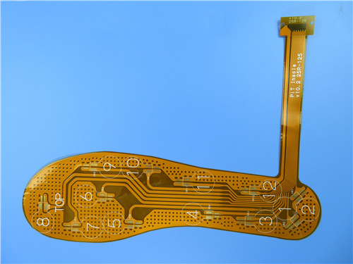 Buy 2-Layer Flexible Printed Circuit (FPC) Built on Polyimide With Immersion Gold and Stiffener for Sports Insole at wholesale prices