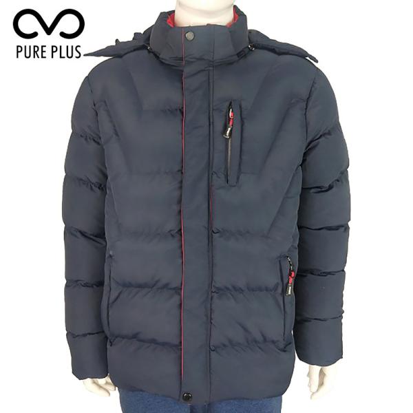 Buy Breathable Mens Light Padded Jacket , Polyester Removable Hood Jacket at wholesale prices
