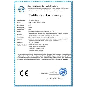 Shenzhen Times Superior Technology Co., Ltd. Certifications