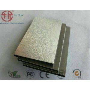 Fireproof Silver Brushed ACP Sheet with Untransparent Protective Film Competitiv