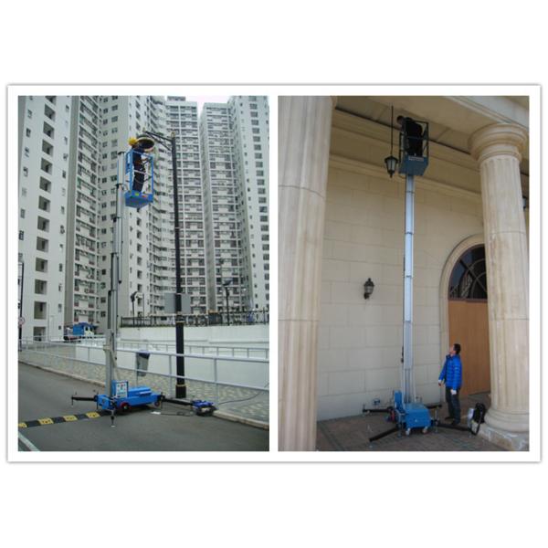 Buy Office Buildings Personnel Lift Platform , 160kg Rated Load Electric Ladder Lift at wholesale prices