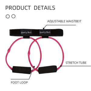 Nonslip elastic exercise bands with handles , Latex fitness insanity resistance