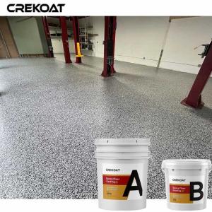 Multi Color Epoxy Flake Floor Coating With Water Based Clear Epoxy Resin