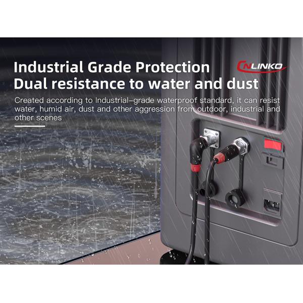 Cnlinko M12 Ip68 Male Female 2 Pin Aviation Plug Power Industrial Waterproof Wire Cable Connectors