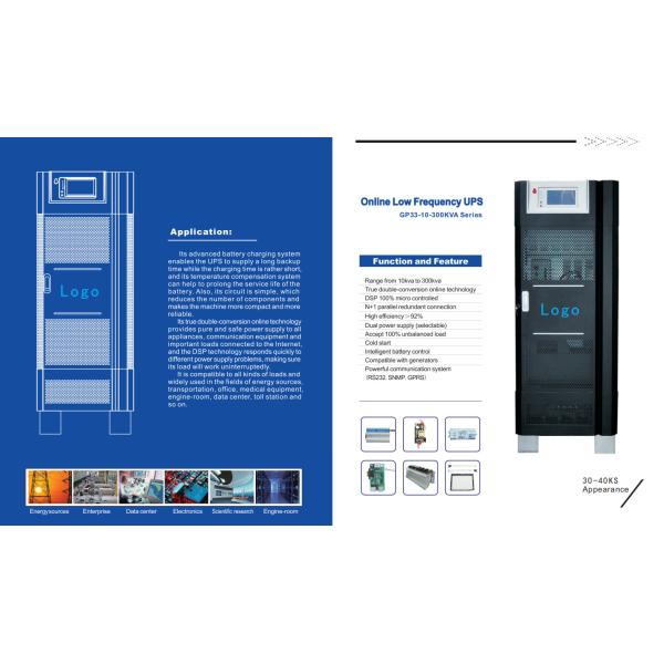 Buy RS232 Three Phase 300KVA IGBT DSP Double Conversion UPS at wholesale prices