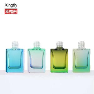 Elegant Glass Material Gel Clear Nail Polish Bottle 12ml Capacity