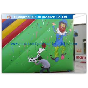 Customized Big Inflatable Water Slides With Clown Image For Amusement Park