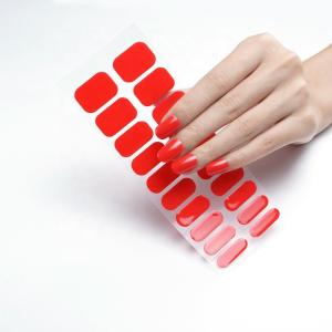 OEM ODM Nail Paint Solid Color Strips with Designs Custom Semi Cured Gel Polish