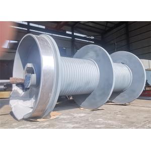 Quality 80mm Rope Diameter Lebus Grooved Drum 2500mm Length Steel For Shipyard for sale