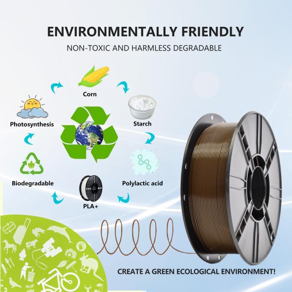 Strong Toughness PLA+ Filament 1.75mm Terra Brown 3d Printing Filament