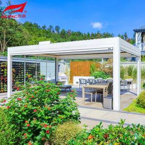 Smart Remote Controlled Aluminum Garden Pergola Waterproof Windproof Gazebo