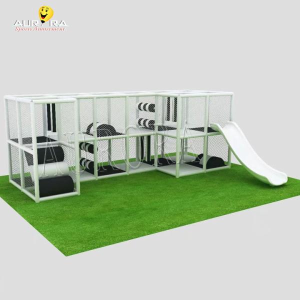 Playground Children Indoor Soft Play Equipment Black And White Playhouse Soft Play