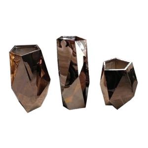 Irregular modern gold flower planters geometric flower pot