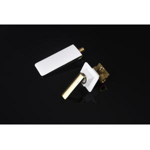 Wall Mounted Bathroom Waterfall Basin Faucet 2 Hole 1 Handle