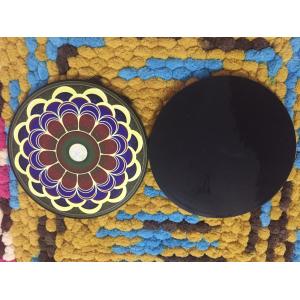 Custom Big Size Round Silicone Cup Coaster / Soft PVC Table Placemat With High