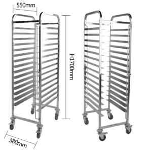 201 304 316 Food Grade Stainless Steel 32 Trays Tray Trolly /Gastronorm Trolley