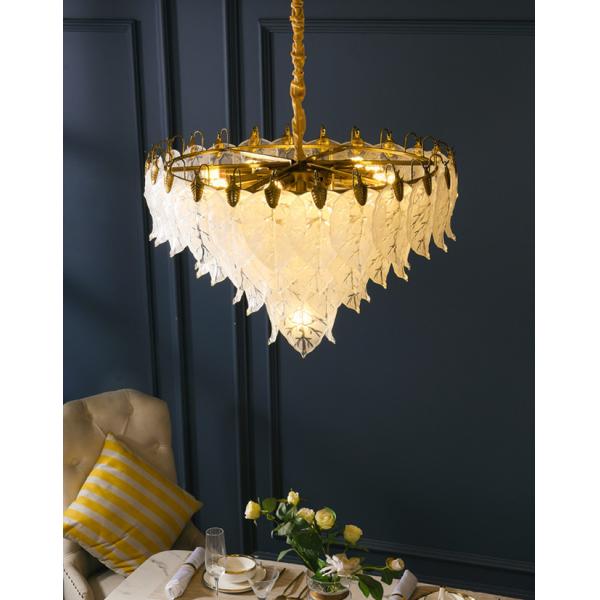 Indoor Living Room Decorative Led Crystal Pendant Light 110lm Surface Mounted