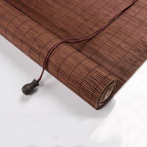 Sun Proof Home Decoration Bamboo Roller Blinds Manual With Drawstring