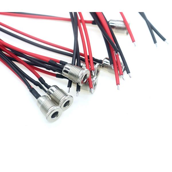 18AWG 10A Metal Threaded Female Socket Mount DC099 5.5x2.1mm 5.5x2.5mm Panel Mount Connector Pigtail DC Power Jack Cable