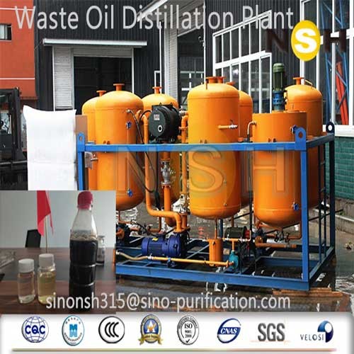 Buy 380V 3P Recycled Waste Oil Vacuum Distillation Machine at wholesale prices